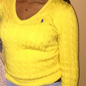 Yellow Polo sweater